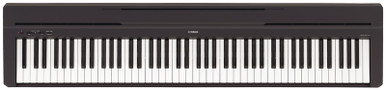 Yamaha P-45 Piano Bundle, Black, with Headphones, Bench and Stand