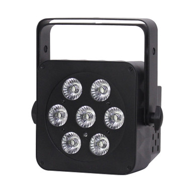 LEDJ Slimline 7Q5 RGBW LED Par, Black Casing