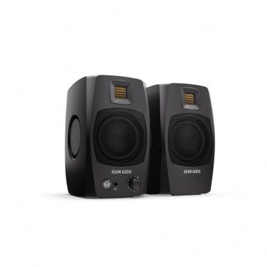 Adam D3V Black Active Desktop Monitor (Pair, Black) - Absolute Music