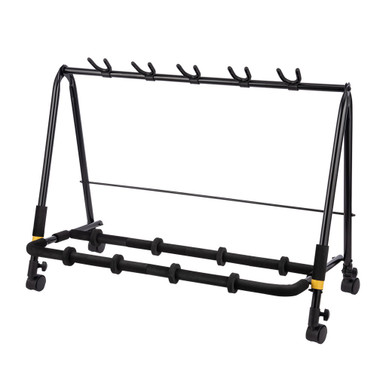 Hercules GS525B PLUS Five Guitar Rack with Casters - Absolute Music