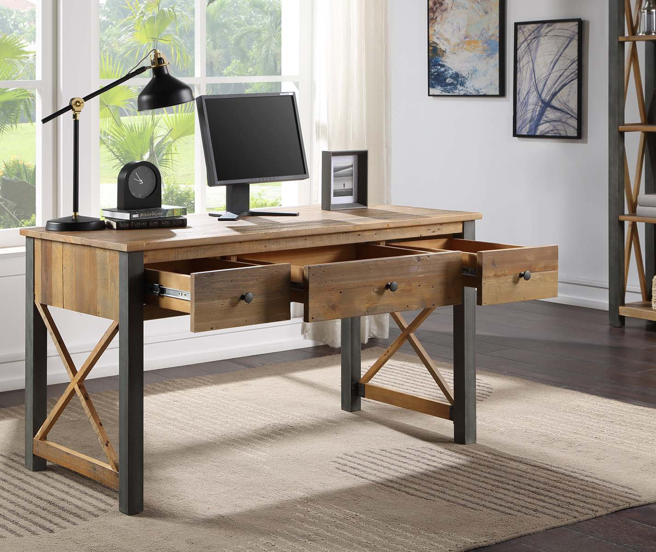 Real wood shop office desk