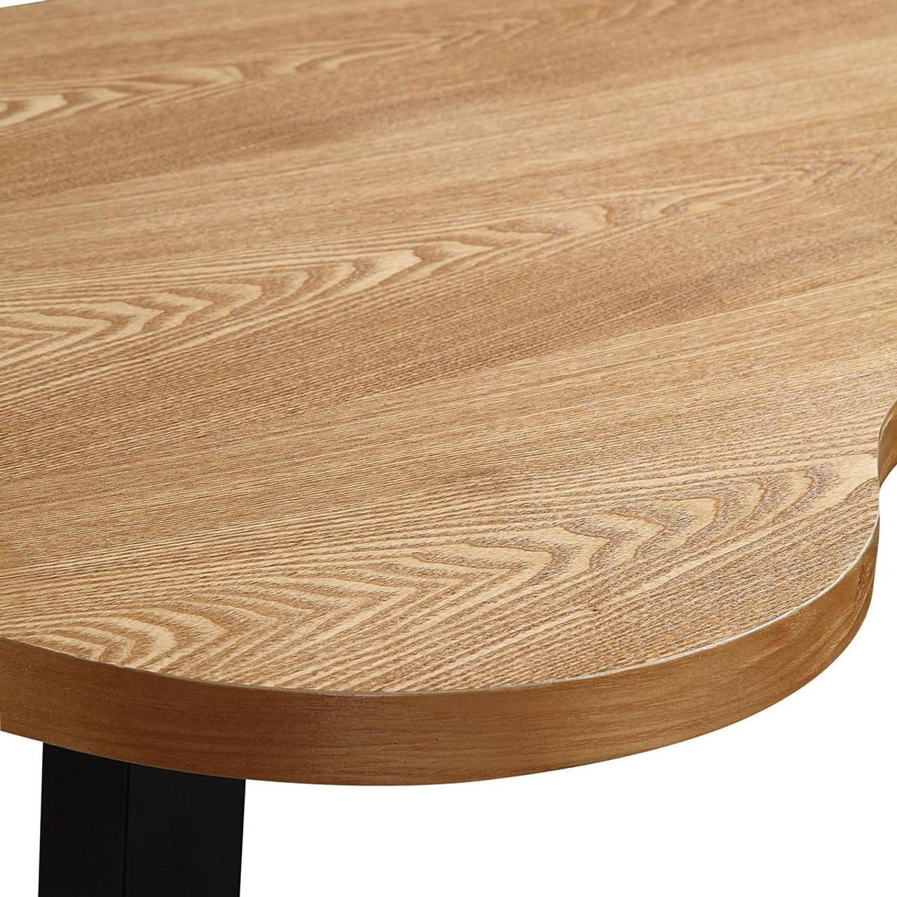BYO TABLE D LEG 120×60 OAK Kave Home Alaia Bar Table, Acacia / Black Steel | Vepsäläinen