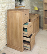 Mobel Oak Three Drawer Filing Cabinet - COR07D - 2
