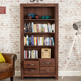 Mayan Walnut Large 4 Drawer Bookcase - CWC01A - 2