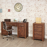 Mayan Walnut Two Drawer Filing Cabinet - CWC07A - 2