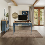 The Signature Blue Desk / Dressing Table has an beautiful hand-finished oak top - CFR06B