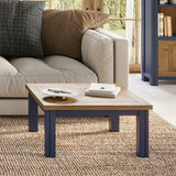 This Splash of Blue Low Square Coffee Table by Baumhaus is a quality item, ready assembled with 5yr warranty