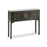 The Nine Schools Qing Black and Gilt Small Console Table NS40512