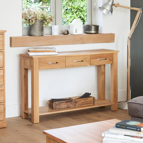 Mobel Oak Console Table COR02C Mobel Oak Console Table COR02C