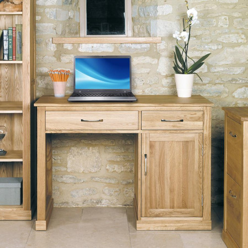 Mobel Oak Single Pedestal Computer Desk COR06B Mobel Oak Single Pedestal Computer Desk COR06B