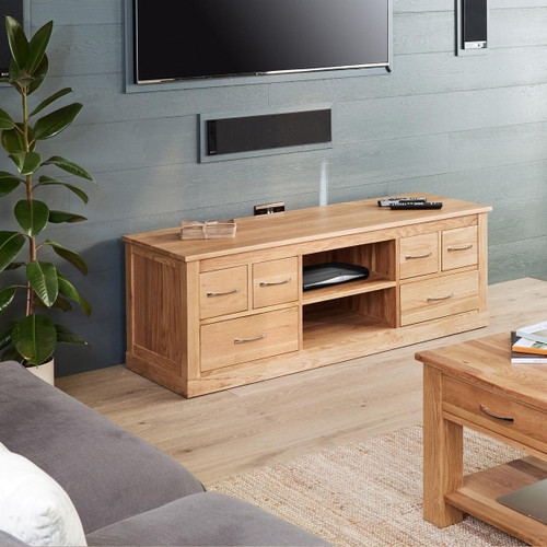 Mobel Oak Widescreen Television Cabinet COR09B Mobel Oak Widescreen Television Cabinet COR09B