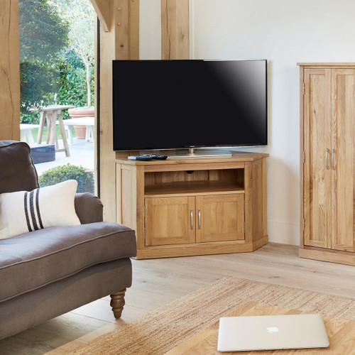 Mobel Oak Corner Television Cabinet COR09C Mobel Oak Corner Television Cabinet COR09C