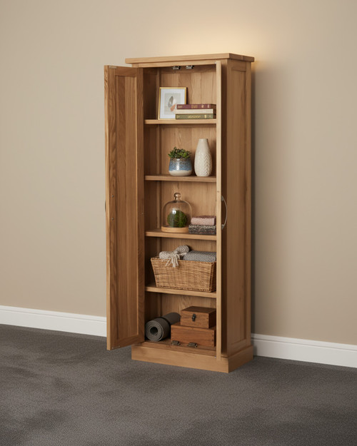 Stockbury Solid Oak DVD Storage Cupboard WFS-BH-SBO17B Stockbury Solid Oak DVD Storage Cupboard WFS-BH-SBO17B