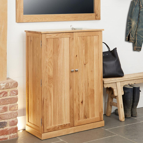 Mobel Oak Large Shoe Cabinet COR20D Mobel Oak Large Shoe Cabinet COR20D