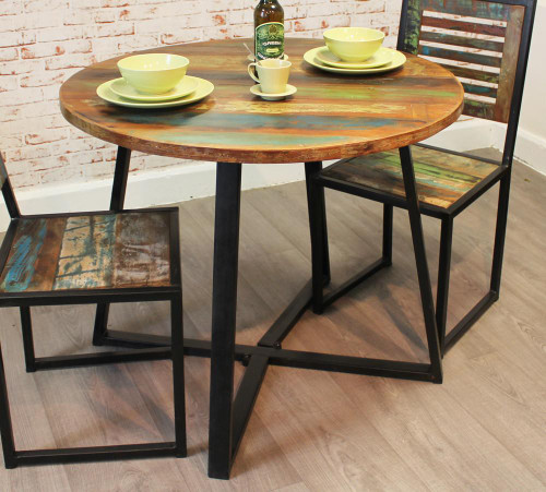 Urban Chic Round Dining Table(100cm x 100cm) IRF04E Urban Chic Round Dining Table(100cm x 100cm) IRF04E