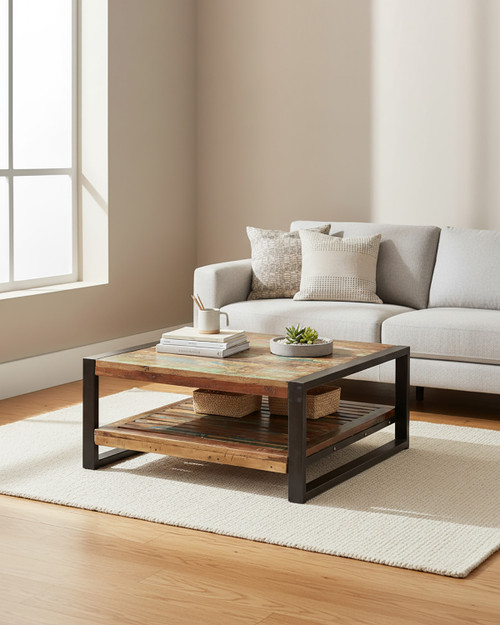 Marari Reclaimed Square Coffee Table