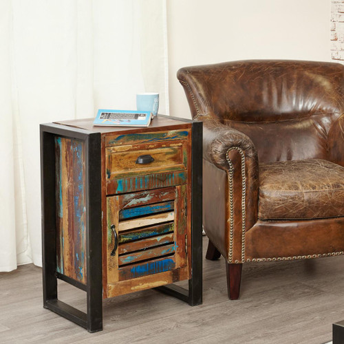 Urban Chic 1 Door 1 Drawer Lamp Table IRF10B