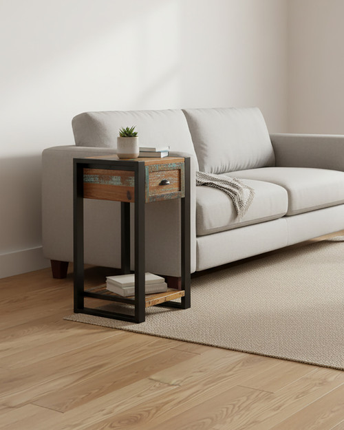 Marari Reclaimed Plant Stand/Lamp Table