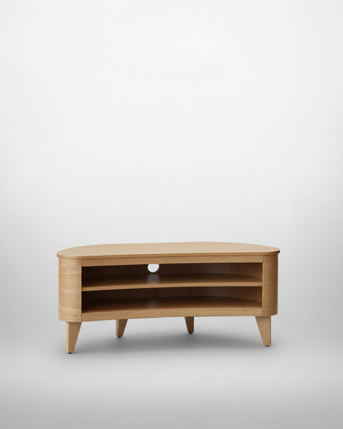 San Francisco Curved Light Oak TV Stand San Francisco Curved Light Oak TV Stand