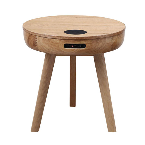San Francisco Round Lamp Table With QI Wireless Charger, USB Ports and 2.1 Bluetooth Speakers JF710-O San Francisco Round Lamp Table With QI Wireless Charger, USB Ports and 2.1 Bluetooth Speakers JF710-O