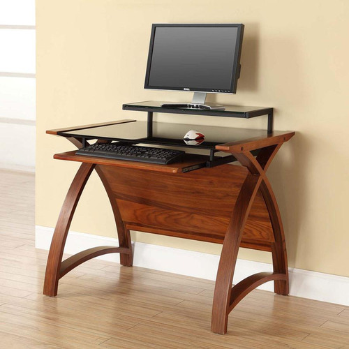 Curve Home Office Walnut Desk (90cm) JF-PC201-900-WD Curve Home Office Walnut Desk (90cm) JF-PC201-900-WD