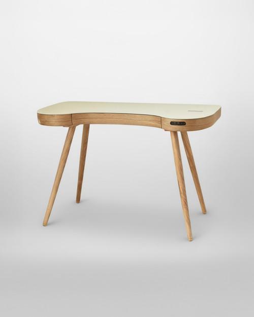 NuHolme Office Oak Smart Desk With QI Wireless Charger, Bluetooth Speakers and USB Ports NuHolme Office Oak Smart Desk With QI Wireless Charger, Bluetooth Speakers and USB Ports