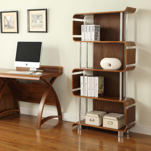NuHolme Office Walnut Bookcase NUH003-WB NuHolme Office Walnut Bookcase NUH003-WB