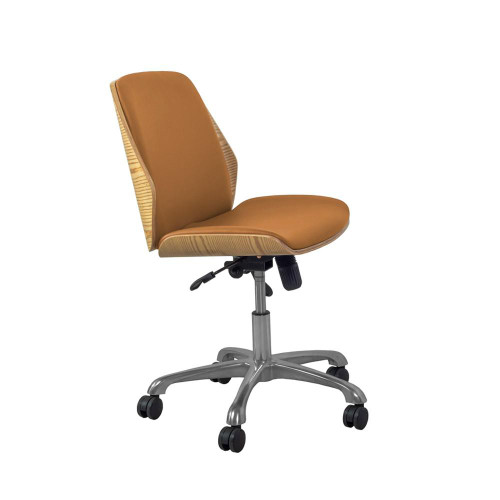 Universal Home Office Chair In Oak And Tan PC211-OCO Universal Home Office Chair In Oak And Tan PC211-OCO