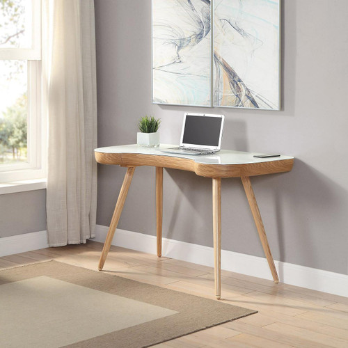 San Francisco Curved Executive Oak Desk JF-PC714-OD San Francisco Curved Executive Oak Desk JF-PC714-OD