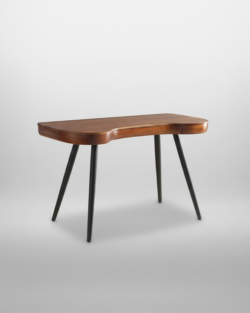 San Francisco Curved Executive Walnut Desk