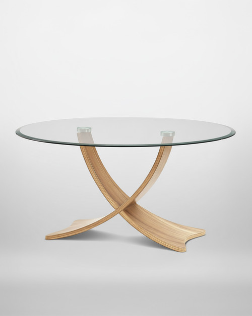 Siena Oak And Glass Round Coffee Table Siena Oak And Glass Round Coffee Table
