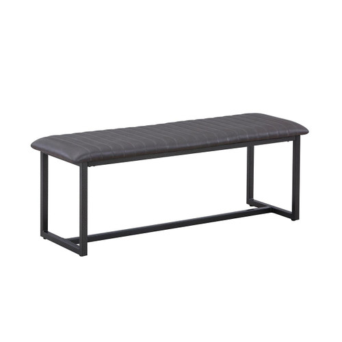 Urban Elegance Vintage Grey Leather Dining Bench VPR03F Urban Elegance Vintage Grey Leather Dining Bench VPR03F