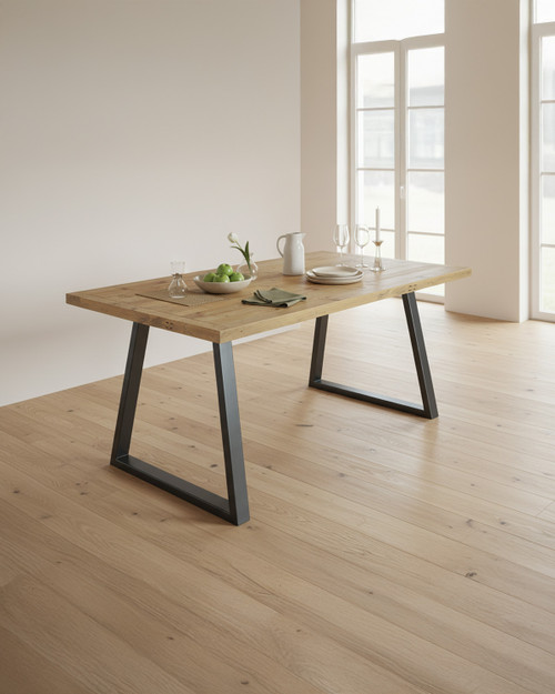 Hulstone Industrial Reclaimed Large A-Frame Leg Dining Table - WFS-BH-HUL04H Hulstone Industrial Reclaimed Large A-Frame Leg Dining Table - WFS-BH-HUL04H