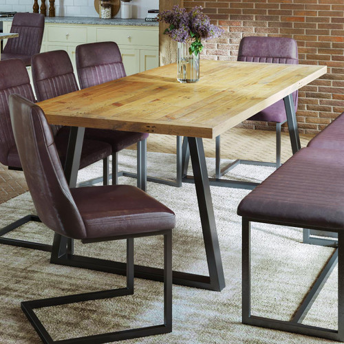 Urban Elegance Reclaimed Large A-Frame Leg Dining Table VPR04H Urban Elegance Reclaimed Large A-Frame Leg Dining Table VPR04H