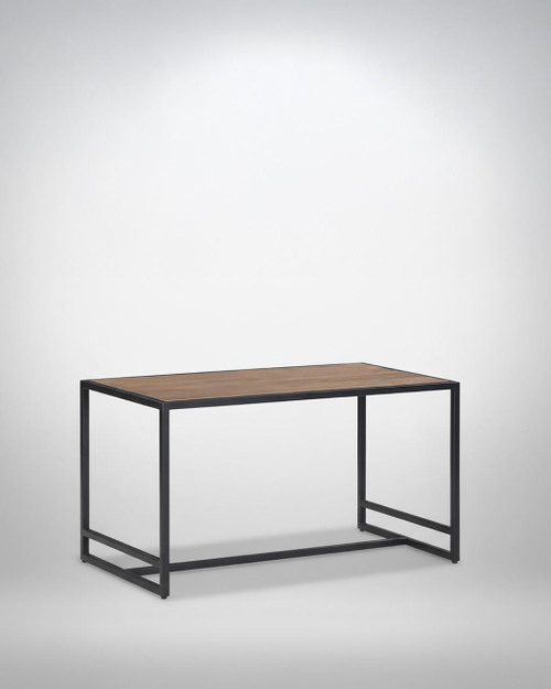 Ooki Open Coffee Table VBR08B, modern rectangular coffee table with a wooden top and black metal frame. Ooki Open Coffee Table VBR08B, modern rectangular coffee table with a wooden top and black metal frame.