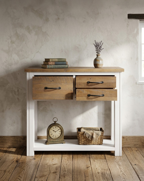 Chalkwash White Small Console Table WFS-BH-CHA02B