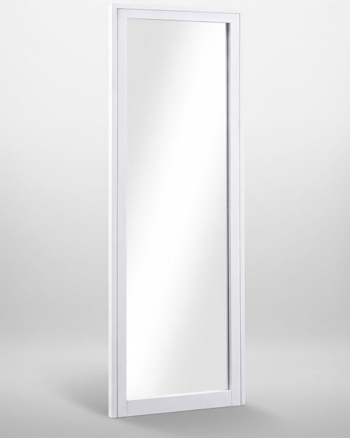 Splash of White Extra Long Wall Mirror (Hangs Landscape & Portrait) VTTW16A, white-framed full-length mirror for wall hanging in landscape or portrait orientation. Splash of White Extra Long Wall Mirror (Hangs Landscape & Portrait) VTTW16A, white-framed full-length mirror for wall hanging in landscape or portrait orientation.