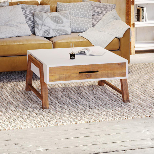 Trinity Reclaimed Square Coffee Table VWP08B