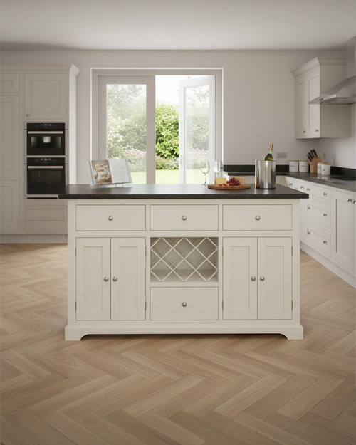 Cream Kitchen Island With Black Granite Worktop - WFS-BH-CKI01D-B Cream Kitchen Island With Black Granite Worktop - WFS-BH-CKI01D-B