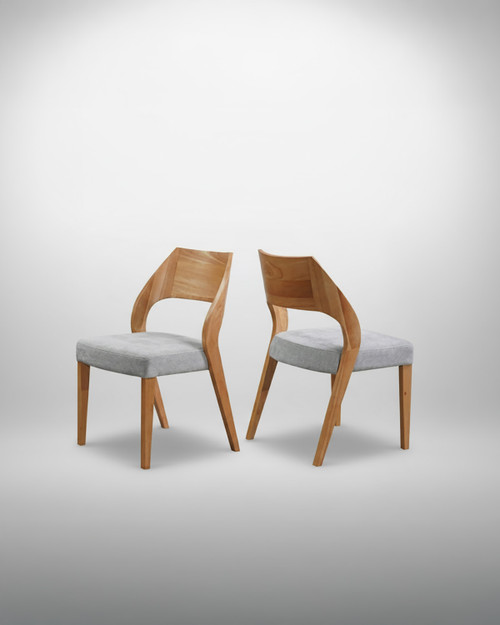 Eva Shades Oak Dining Chairs (Pair)