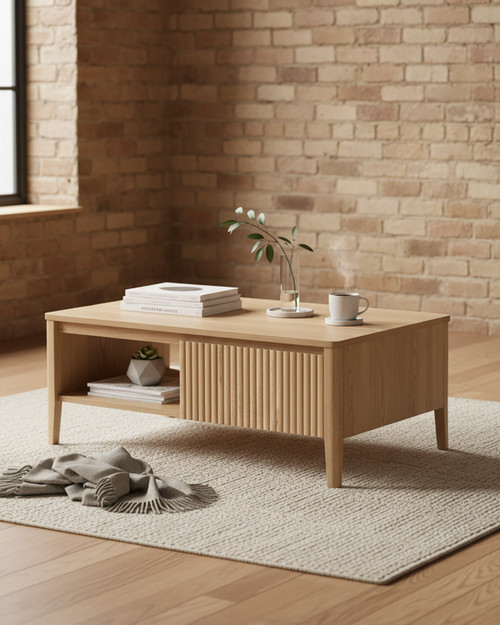 Nordelle Oak Coffee Table with Drawer Nordelle Oak Coffee Table with Drawer