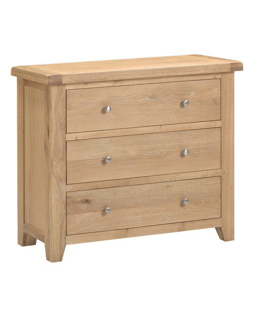 Hampton Oak 3 Drawer Chest Hampton Oak 3 Drawer Chest