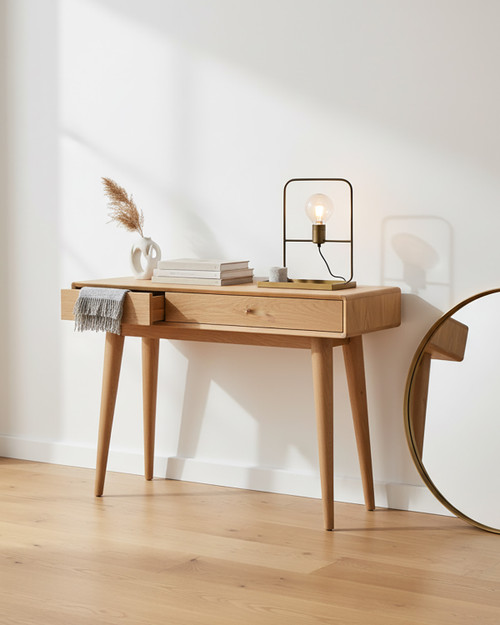 Parnell Oak Console Table with Drawers