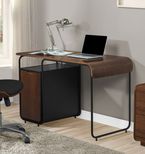 Manhattan Cabinet Walnut Desk - 1 Manhattan Cabinet Walnut Desk - 1