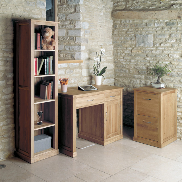 Mobel Oak Narrow Bookcase - COR01D - 1