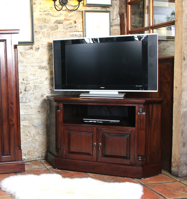 Mahogany Corner Television Cabinet - IMR09B - 1