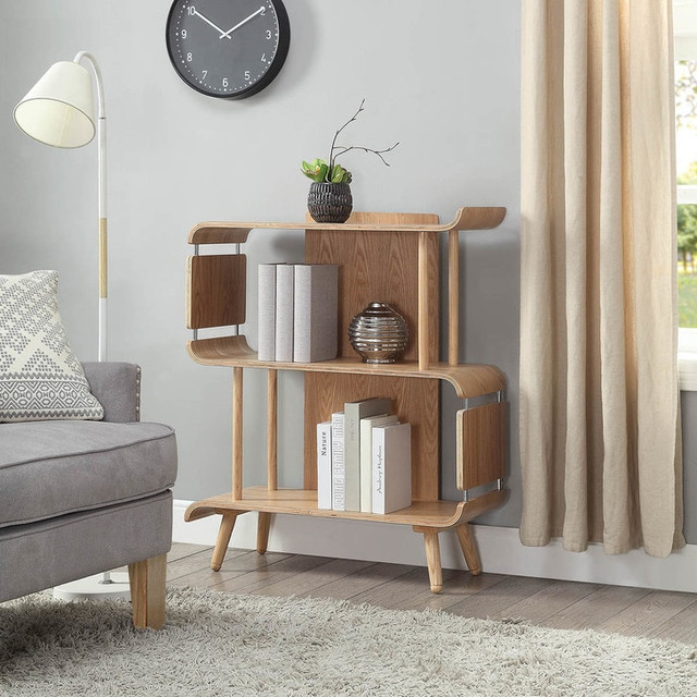 NuHolme Office Short Oak Bookcase