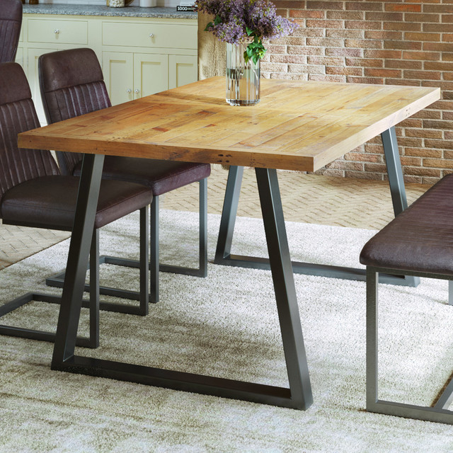 Urban Elegance Reclaimed Small A-Frame Dining Table
