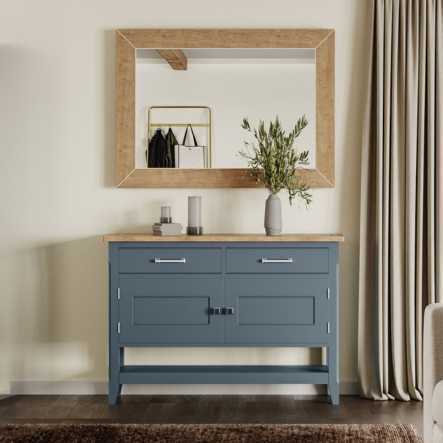 This stunning Signature Blue Small Sideboard / Hall Console Table features meticuloulsy hand-finished craftsmanship - CFR02B