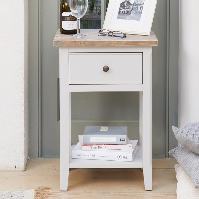 Signature Grey One Drawer Lamp Table CFF10A